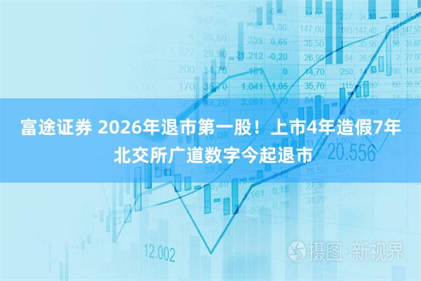 富途证券 2026年退市第一股！上市4年造假7年 北交所广道数字今起退市